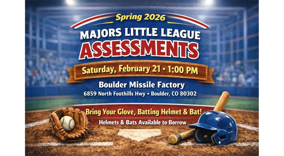 Majors Assessments this Saturday!